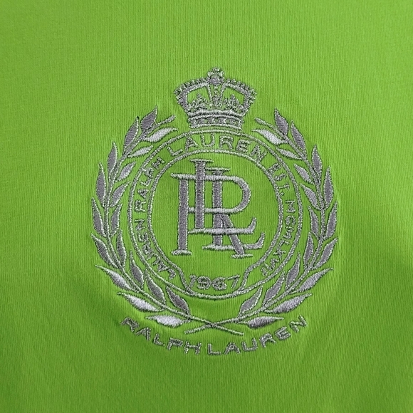 Lauren Ralph Lauren Active Silver Embroidered Logo 100% Cotton Tshirt NEW - Picture 2 of 8